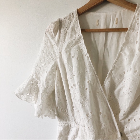 White Eyelet Garden Party Dress - Picture 2 of 5